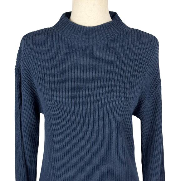 STYLE & CO‎ HIGH NECK EASY SWEATER DRESS IN INDUSTRIAL BLUE NWT WOMEN'S SIZE XS - Picture 7 of 16